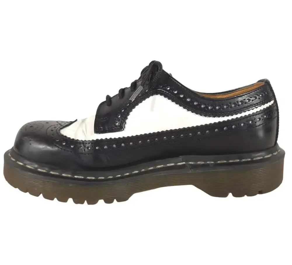 Dr. Martens 3989 Bex Wingtip Brogue Shoe US M7 W9 EU 39 Mens Black White $170